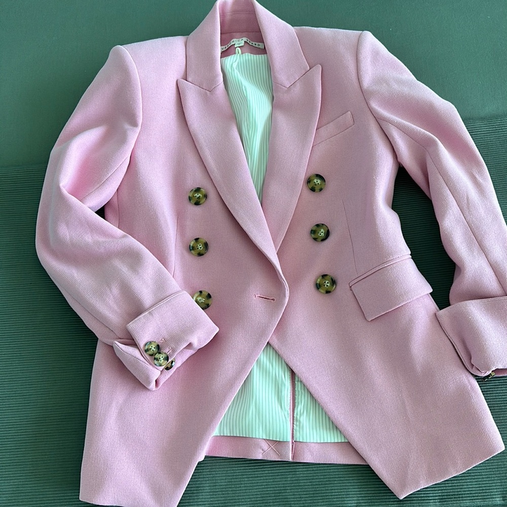 Veronica Beard Miller Dickey Blazer Pink | size 0